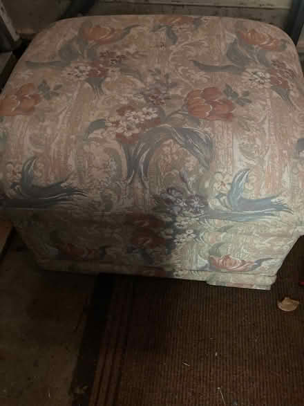 Photo of free Upholstered Footstool (Saltford) #1