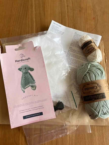 Photo of free Crochet kit, cuddle cloth elephant (SK7) #1