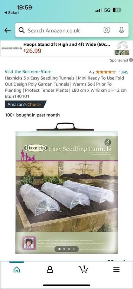 Photo of free Seedling Tunnel (Welwyn, AL6) #2