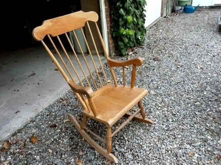 Photo of free Wooden rocking chair (Hook-a-Gate SY3) #1