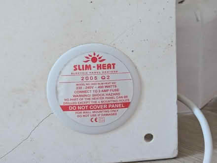 Photo of free Electric wall heater (Eastcote Village HA5) #2