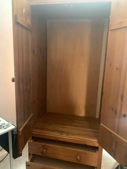 Photo of free Pine wardrobe (Tolworth KT6) #2
