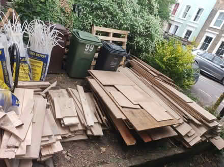 Photo of free wood - lots of floorboards, pallets, bits of plywood (E8) #1