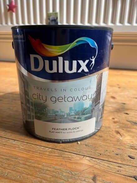 Photo of free Dulux feather flock paint 2.5l (Woodseats S8) #1