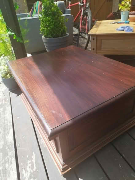 Photo of free Solid wood coffee table (Dunstable) #2