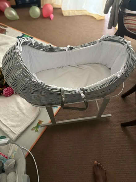 Photo of free moses basket with stand (Evenson Way Old Swan. L13) #1