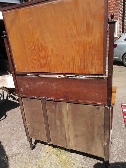 Photo of free Wooden dressing table with mirror (Sutton-in-Ashfield, NG17 1JN) #2