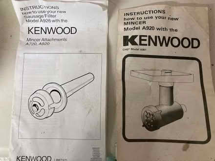 Photo of free Kenwood Mincer attachment (Thornbury EX22) #1