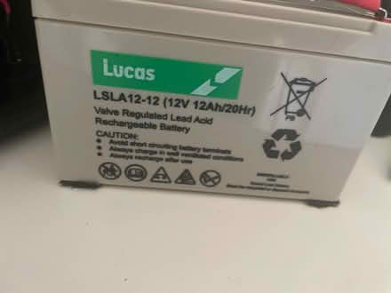 Photo of 2x 12v mobility scooter batteries (Chelmsford CM1) #1