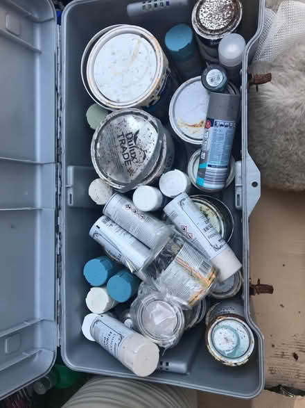 Photo of free Pots of paint & spray paint all in trunk to take away ....some (Upton CH49) #1