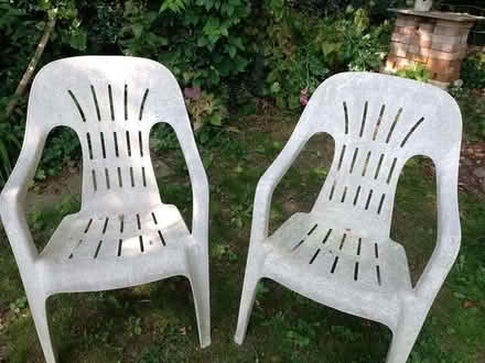 Photo of free Plastic garden chairs (Presteigne LD8) #1