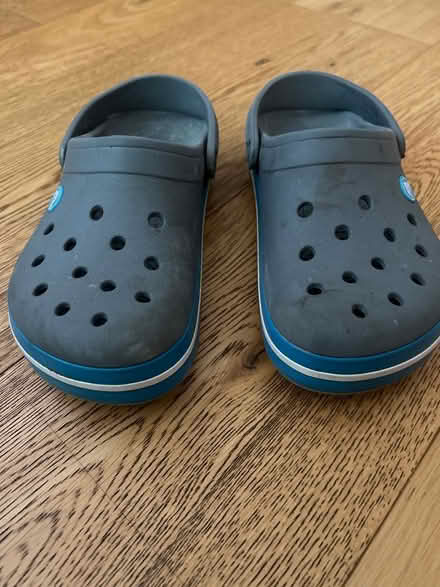 Photo of free Grey crocs size 4 (Pyrford) #1