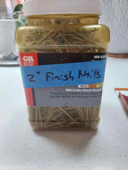 Photo of free 2 inch finish nails (West San Jose) #1
