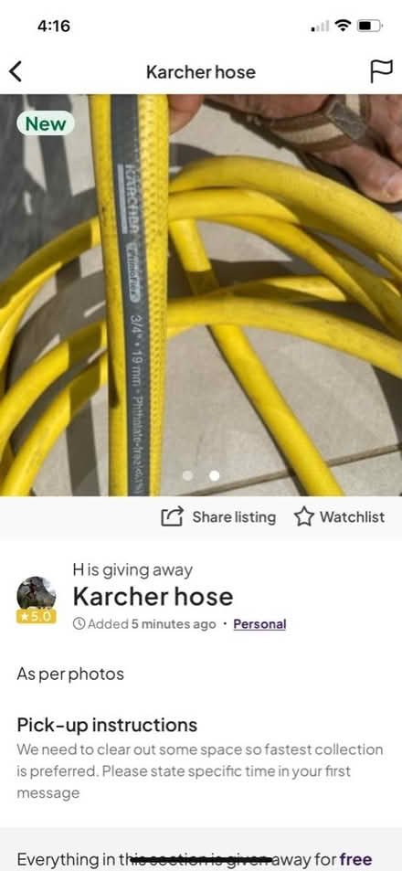 Photo of free Karcher hose (Kenton HA3) #2