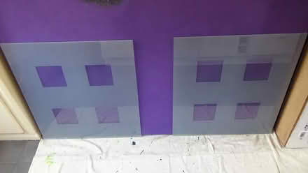 Photo of free 2 Frosted glass panels 31" x 33.5" (S8 Lowedges) #4