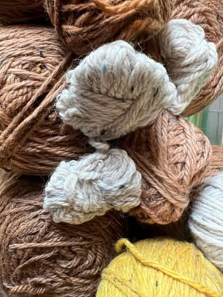 Photo of free 800g naturally dyed Jaeger Shetland Aran yarn (Harley Shute TN38) #2