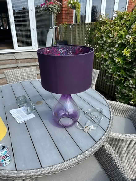 Photo of free Burgundy Table Lamp (SK4) #1