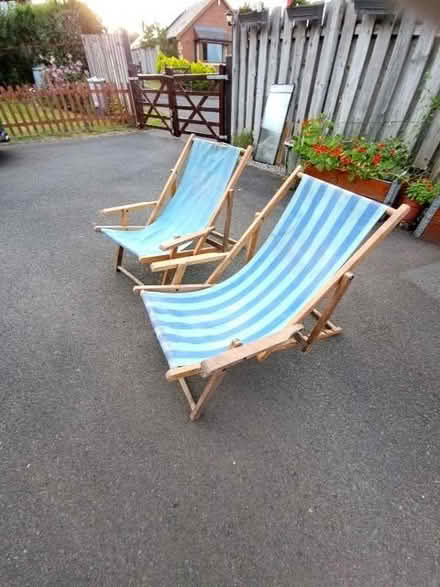 Photo of free Two vintage deckchairs in need of some TLC. (Felinfach LD3) #2