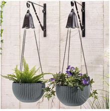 Photo of free Pair of Rattan Effect Solar Hanging Baskets - Brand New (Bedwell SG1) #1