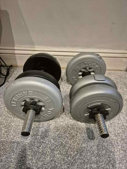 Photo of free Dumbells and bar (West Harrow) #1