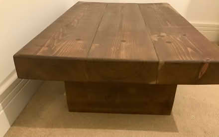 Photo of free Solid heavy low table (Leighton Buzzard) #2