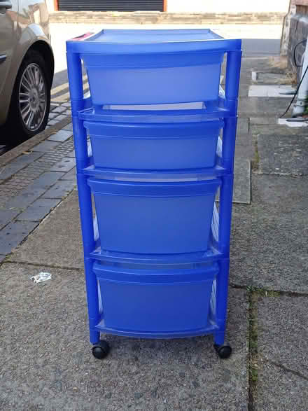 Photo of free Four drawer plastic storage unit (Burslem ST6) #1