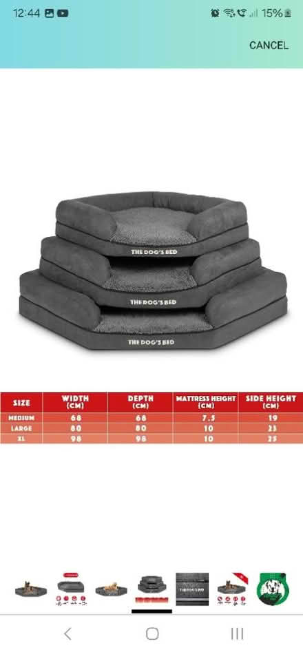 Photo of free Corner dog bed. XL (Chester CH2) #3
