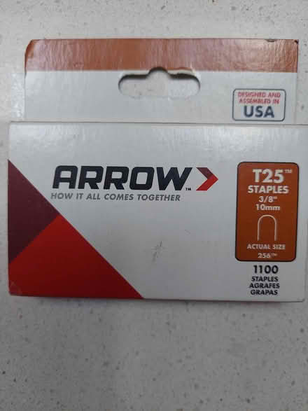 Photo of free T25 3/8 inch staples (West San Jose) #1