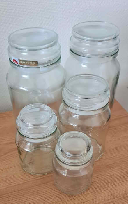 Photo of free Glass jars with lids x5 (Vale LA1) #1