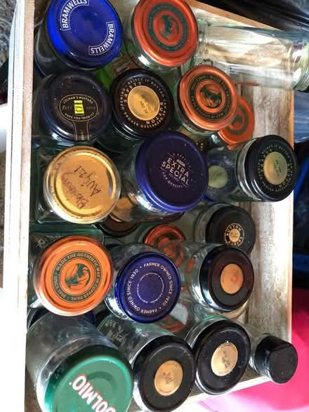 Photo of free Empty Jam / chutney jars with lids (Willingdon Trees) #1