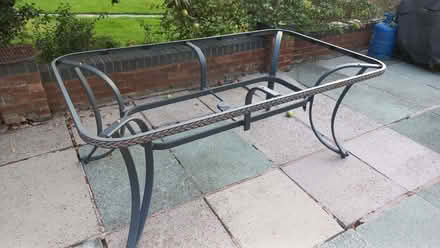 Photo of free Aluminium Patio table frame. (Horton-by-Malpas SY14) #1