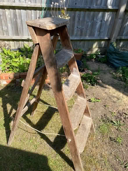 Photo of free Vintage wooden ladder (Iffley OX4) #2