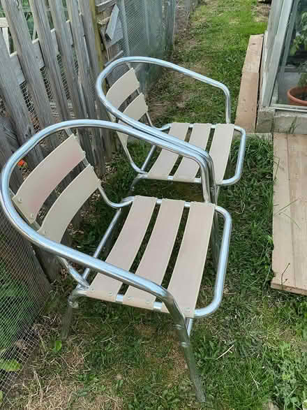 Photo of free Metal framed chairs (Cubbington CV32) #2