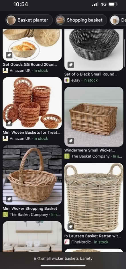 Photo of SMALL wicker baskets (Oldfield Park) #1