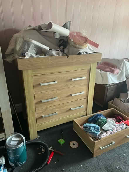 Photo of free Chest of drawers w changing table (Bury BL9) #1