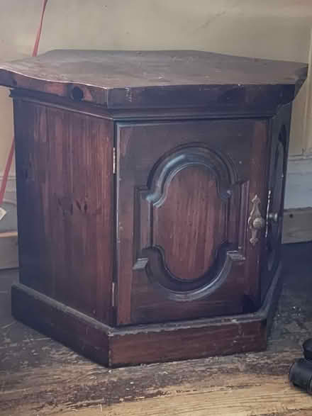 Photo of free Solid wood cabinet end table (Uptown Kingston) #1