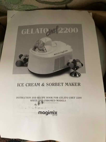 Photo of free Ice cream maker. Used but no longer (Teddington TW11) #2