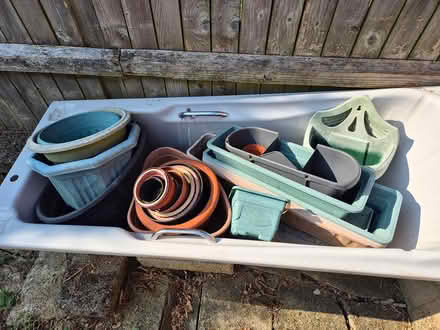 Photo of free Old bath & plant pots (BD5 West Bowling) #1