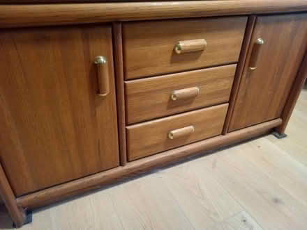 Photo of free china cabinet hutch w glass shelves (maple leaf / lake city) #4