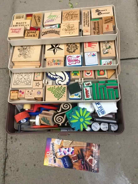 Photo of free Rubber stamps and inks etc (LE2 Aylestone Leicester) #1
