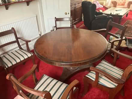 Photo of free Antique dining table and chairs (Raynes Park , london) #1
