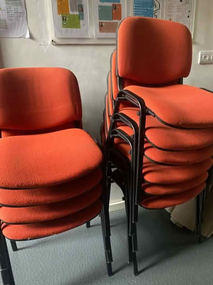 Photo of free Orange office/school style chairs (Windsor Sl4) #2