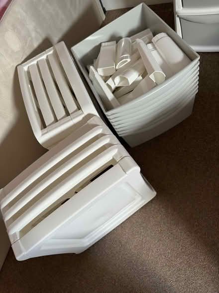 Photo of free 2 sets of 4 Plastic drawers (Camden) #1