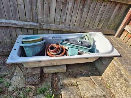 Photo of free Old bath & plant pots (BD5 West Bowling) #2