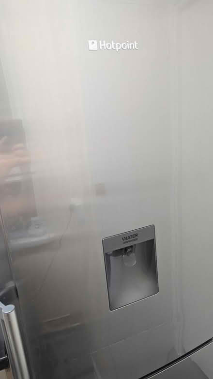 Photo of free Working Hotpoint fridge silver (Poplar) #2