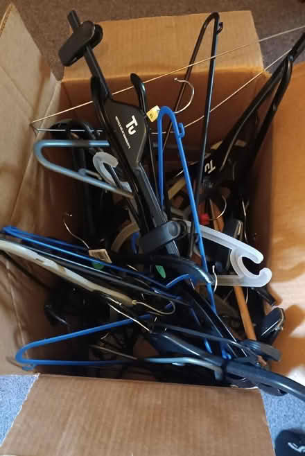 Photo of free Big old box of hangers (Frome BA11) #1