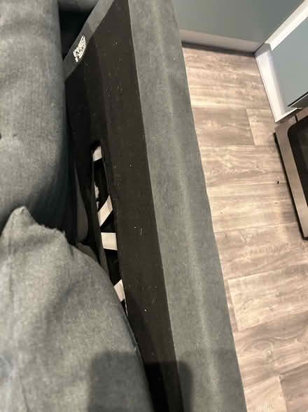 Photo of free Grey sofa and footstool (CV34) #3