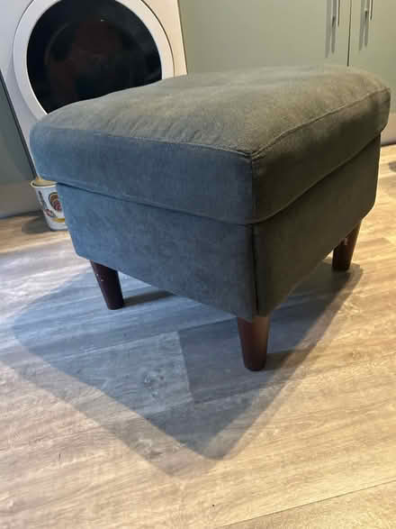 Photo of free Grey sofa and footstool (CV34) #2