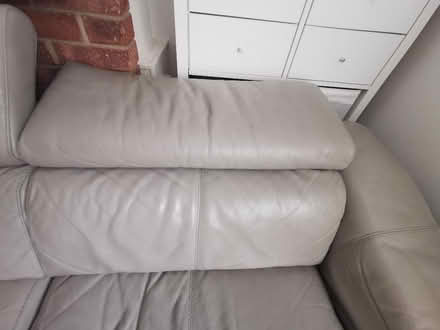 Photo of free 3 Person Leather Sofa (EN7 Goffs oak) #4