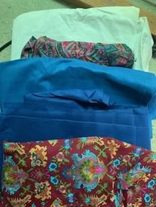 Photo of free dress fabric plain & patterned (North Brunswick-off Rte 1) #2